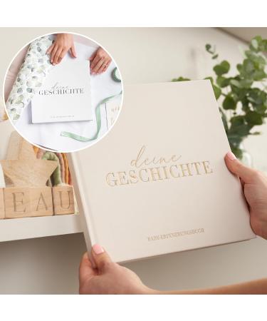 Baby Memory Book - 132 Pages Baby Diary & Photo Album | Perfect Newborn Gift for Boys & Girls | Collect Memories (10x15 cm & 13x18 cm Photos Cream) - Buy Online on GoSupps.com
