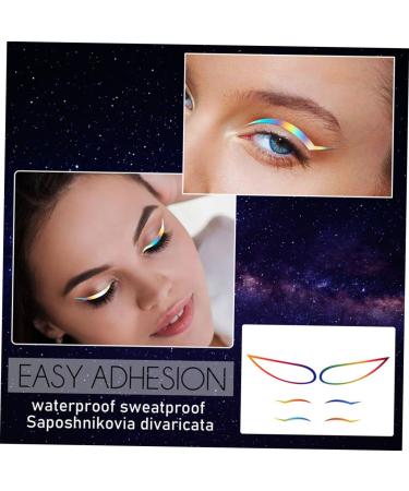 FOMIYES 24 Sets Paper Women Eyeliner Tape Reusable Eyeliner Sticker Chic Eye Line Sticker 1 count (Pack of 1) Colorfulx6pcs - Buy Online on GoSupps.com