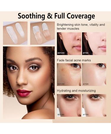Color Correcting CC Cream Invisible Pore Foundation Cream and Invisible Pore Concealer Full Coverage CC Cream Foundation Cream Moisturizing Primer Matte CC Cream Dark Color + Light Color - Buy Online on GoSupps.com