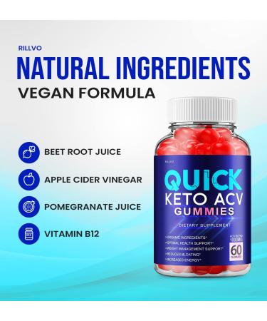 Quick Keto ACV Gummies - Advanced Formula for Faster Results (60 Gummies) - Buy Online on GoSupps.com