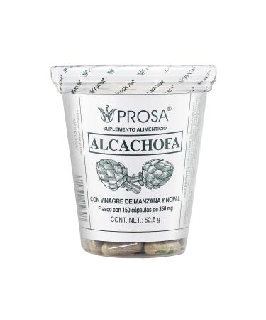 Prosa | Cpsulas de Alcachofa, Frasco con 150 cpsulas de 350 mg, de Cabeza Floral de Alcachofa, Penca de Nopal, Vinagre de Manzana