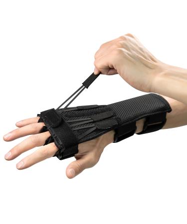Feamero Radial Nerve Palsy Splint  Adjustable Finger Lift Elastic Strap Arm Brace Splint for Drop Wrist  Radial Nerve Injury  Mcp Arthroplasty  Finger Injury Arthritis  Unisex Fit Left & Right Hand