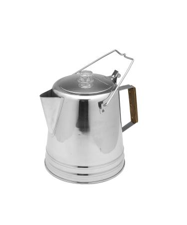 Texsport Stainless Steel Coffee Pot Percolator,14 cups for Outdoor Camping