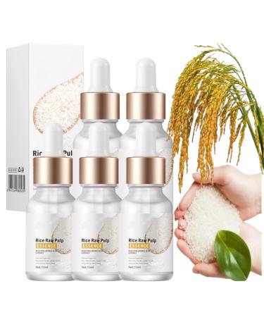 Crema De Arroz Para La Piel De Cara Y Cerrar Los Poros Quitar Manchas 15ML Rice Raw Pulp ESSENCE Crema De Arroz Para La Cara Crema Para Las Manchas De La Cara Crema Para Manchas De La Piel (5PCS)