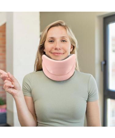 Adjustable Pink Neck Support Collar - Soft Orthopedic Design for Pain Relief & Posture Correction | International Shipping - Buy Online on GoSupps.com