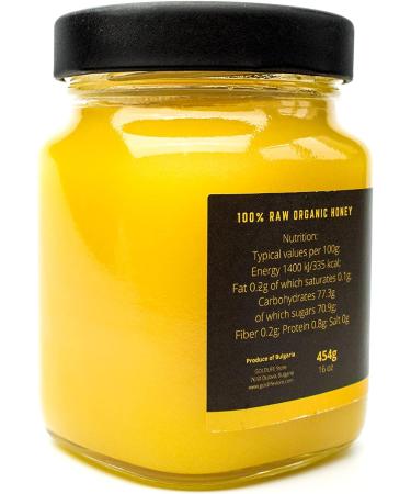 454g Organic Raw Linden Bee Honey - GOLDWAX - Buy Online on GoSupps.com