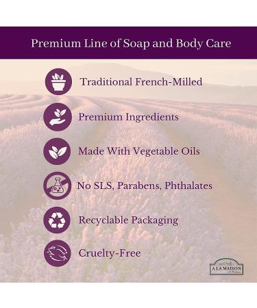 A La Maison Sweet Almond Liquid Hand Soap - French Milled, 16.9 oz Pump | Natural Moisturizing Hand Wash - Buy Online on GoSupps.com