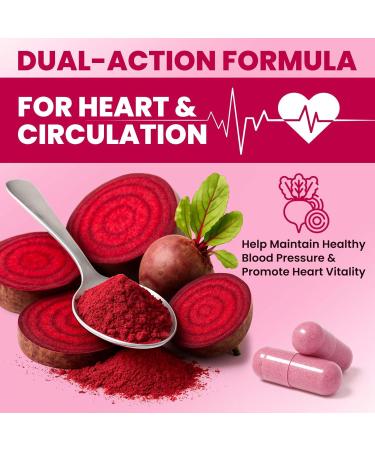 ZENVIVIAN Beetroot Capsules 1300mg Non-GMO Beet Root Powder Supplement 60 Vegan Capsules for Natural Energy Blood Flow & Endurance Support - Buy Online on GoSupps.com