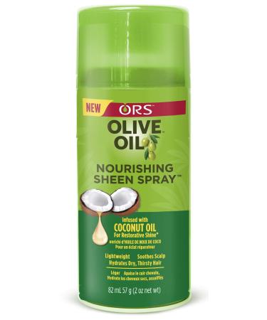 ORS Olive Oil Nourishing Sheen Spray Infused with Coconut for Restorative Shine 2.7 Fl Oz (Pack of 1)