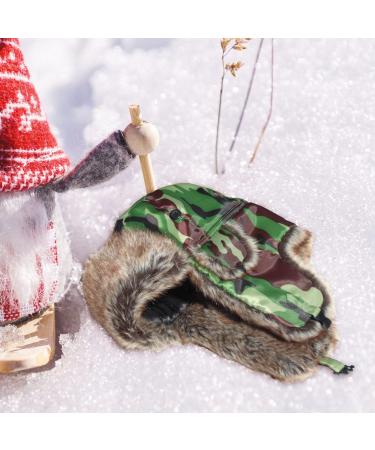 Jade.M.Lau Winter Trooper Trapper Hat - Unisex Russian Bomber Hat with Faux Fur & Ear Flap (Green, Small) - Buy Online on GoSupps.com
