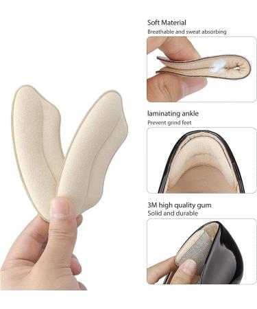 Sargarita Heel Pads - 4 Pairs, Heel Grips & Inserts for Loose Shoes - Non-Slip Cushion Liners for Men & Women - Shoe Protectors for Improved Fit - Buy Online on GoSupps.com
