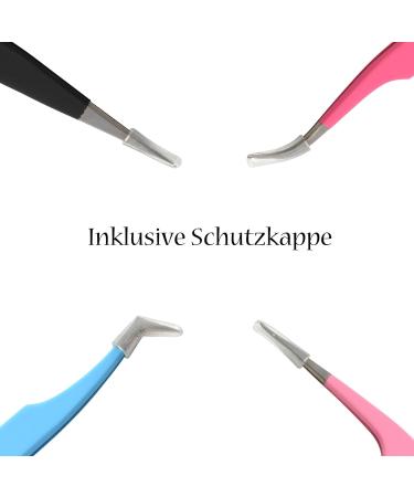 K-Pro Eyelash Extension Tweezers Set - Precision Tools for False Eyelashes & Cosmetics in Stylish Case | International Shipping Available - Buy Online on GoSupps.com