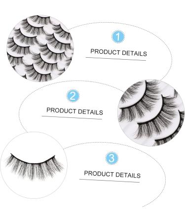 Beatifufu 1 Box 5d False Eyelashes No Glue Eyelashes Artificial Eyelashes Wispy Eyelashes Faux Eyelashes Pesta as Postizas Naturales Stick on Fake Eyelashes Cosmetic Eyelashes Chemical Fiber - Buy Online on GoSupps.com