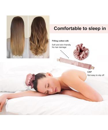 2 Pairs Heatless Hair Curlers - Overnight Lazy Curlers Set with Headband and Hairnet for DIY Styling - Buy Online on GoSupps.com