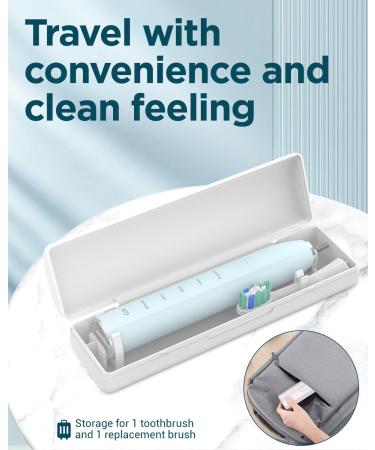 Electric Toothbrush Sonic Toothbrushes with 6 Brush Heads Sonic Electric Toothbrushes Fast Charge 3 Hours Last 60 Days Rechargeable Electric Toothbrush for Adults and Kids Blue 1 count (Pack of 1) - Buy Online on GoSupps.com