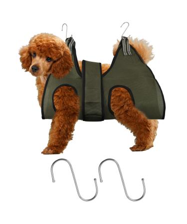 Hoaaigo pet care hammock for cats dogs breathable dog care loop dog care dishes dog care retention bag for pet care Wash nail cutting (m army-green) m army green