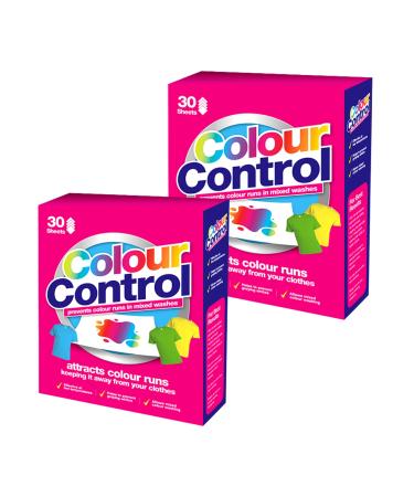 Pack of 2 x Colour Catcher Laundry Sheets- Colour Control Complete Action Clothes Sheet Dirt Collector Bleed Run Prevention Colour Run Protects Brightness Mixed Washes - Buy Online on GoSupps.com