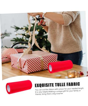 NUOBESTY 4 Rolls Tulle Roll Mesh Roll Delicate United States Baby Red 0.01X15X2285CM - Buy Online on GoSupps.com