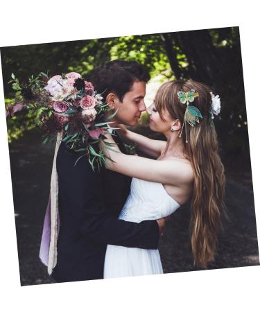 DOITOOL 1 Pair Tulle Butterfly Hair Clip Hair Barrettes Hair Pin Hair Claw Clips for Women Snap Barrettes for Women Butterfly Hair Accessories Classic Tassel Barrette Pair Clip - Buy Online on GoSupps.com