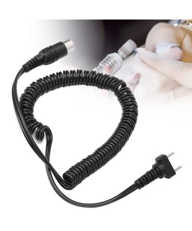 Replacement power cable silicone+alloy mesh cable three-pin connector design for nail drill manicure gear for electrical nail drill handpiece