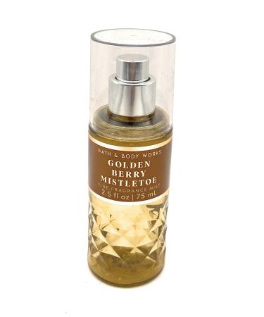 Bath and Body Works Golden Berry Mistletoe 2.5 Fluid Ounce Travel Size Body Spray (2023 Limited Edition)