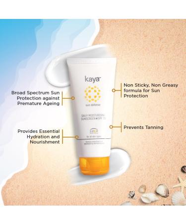 Kaya Skin Clinic Sunscreen SPF 30 Cream - 75ml | Daily Moisturizing & Water Resistant | Ideal for Women | International Shipping Available - Buy Online on GoSupps.com