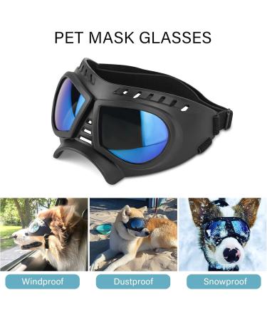 Shop UV Protective Dog Sunglasses - Windproof & Waterproof Glasses for All Sizes - Adjustable Fit for Small Medium & Large Dogs - Buy Online on GoSupps.com