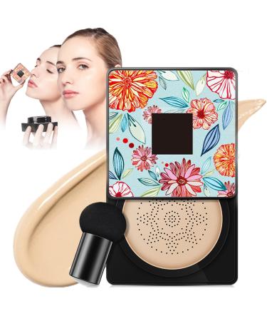 Ushiny Beauty Cream Lasuify Mushroom Head Air Cushion Cc Cream Ushiny Cc Makeup Cc Cream Foundation Lasuify Concealer Air Cushion Cc Cream Mushroom Head (Ivory White)