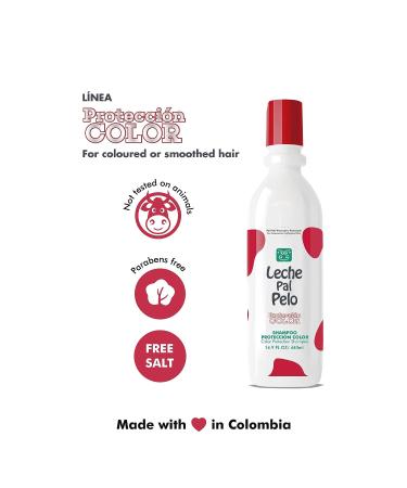 Color Protection Shampoo Treatment for Colored Hair 15oz-440ml | Salt-Free Daily Care - Leche Pal Pelo - Buy Online on GoSupps.com