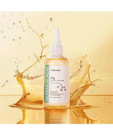 7% Glycolic Acid Toner Reduce Acnes Blemishes Pore Minimizer Gentle Exfoliating Face Toner Rejuvenate Moisturize Skin Improves Skin Brightness Suitable for Normal/Oily Skin - Buy Online on GoSupps.com