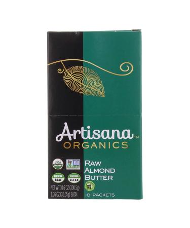 Artisana Organics Raw Almond Butter 10-Pack | No Sugar, Vegan, Paleo, Keto, Non-GMO, 1.06oz Pouches - Buy Online on GoSupps.com