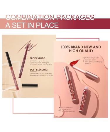 12 PCs Lip Cosmetics Set - Waterproof & Long-Lasting Liquid Lipsticks & Lipsticks for Flawless Lips - Buy Online on GoSupps.com