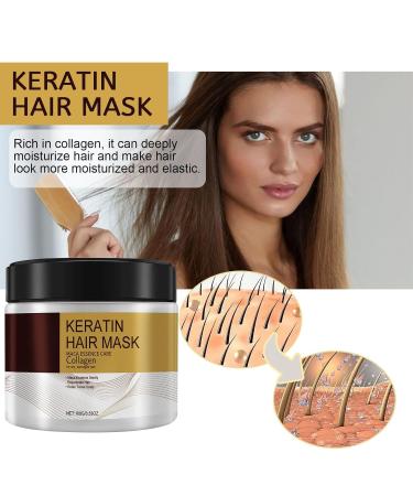 100ml Collagen Hair Treatment & Mask - Deep Repair Argan Oil Keratin Essence | 2PC for Soft Healthy Hair - Buy Online on GoSupps.com