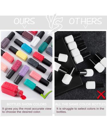 Lavender Violets Gel Nail Polish Kit - 21 Piece Set with 18+3 Colors, UV/LED Soak-off, Base & Top Coat - Trendy Shimmer Finish - 0.16 Fl Oz - Buy Online on GoSupps.com