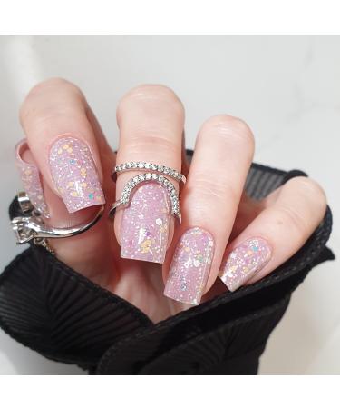 Zaubern gel4Home- UV wraps UV nail foils gel nail wraps semi cured gel nails (Color Glow Cherry)