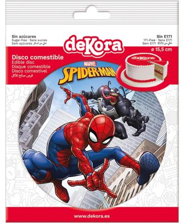 Dekora 231393 Cake Topper SUGAR FREE for SPIDERMAN fans 15.5cm Edible - Buy Online on GoSupps.com