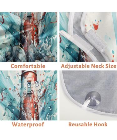 Lighthouse Landscape Beard Bib Apron - Men's Beard Hair Catcher for Shaving | Perfect Father's Day Anniversary & Christmas Gift for Dad or Husband - Buy Online on GoSupps.com