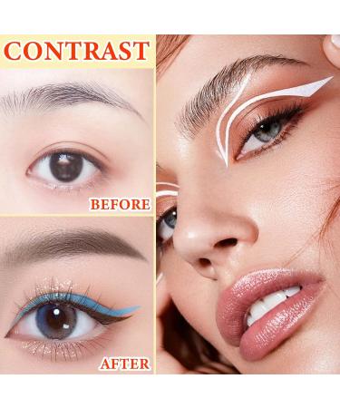 WENJLYJ 12Pcs Colorful Eyeliner pen Eye Shadow Pencil Set Lip Liner Kit Automatic Telescopic Gel Matte Professional Waterproof Pen Smudge Eyeliner Pen Eye Makeup Suitable For Women - Buy Online on GoSupps.com