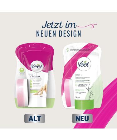 Veet Shower Depilatory Cream for Dry Skin - 3 Pack (3x150ml) | Effective Hair Removal in Shower - Buy Online on GoSupps.com