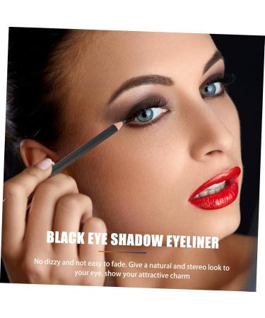 CANIGHT 12pcs Black Eyeliner 1 Black Waterproof Eyeliner Beauty Supply Waterproof Brow Pencil Makeup Wood - Buy Online on GoSupps.com