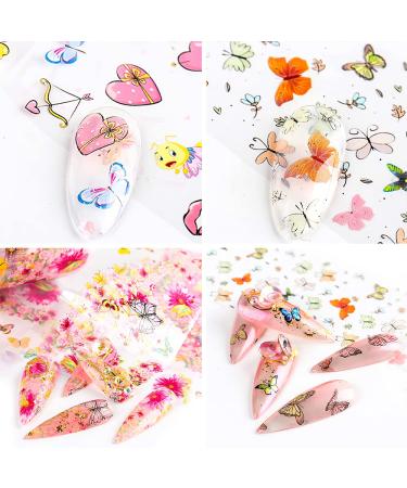 CHANGAR Sunflower & Floral Nail Art Foil Stickers - Spring DIY Designs for Women & Girls - Buy Online on GoSupps.com