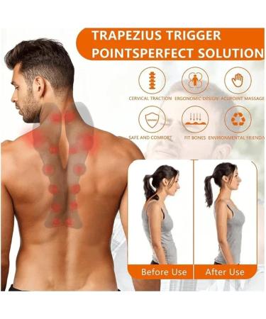 Therapy Point Trigger Point Massage Device - Original Back Extension & Neck Pillow for Ultimate Neck and Shoulder Relaxation | Upper Back & Trapezius Massager - Buy Online on GoSupps.com