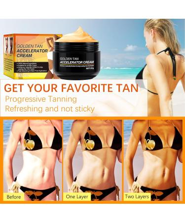 Tanning Accelerator Cream 50g | Long Lasting Sunbed & Outdoor Sun | Rapid Tan with Natural Ingredients - Buy Online on GoSupps.com