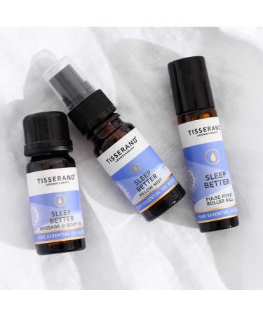 Tisserand Aromatherapy Sleep Better Discovery Kit - Rollerball Body Oil & Pillow Mist - 100% Natural Essential Oils - 3 Count - Buy Online on GoSupps.com