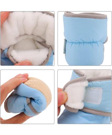 LACOFIA Baby Anti-Slip Winter Slipper Boots - Blue (6-12 Months) - Buy Online on GoSupps.com