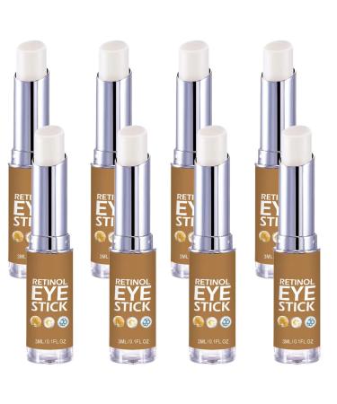 JASUBAI 8 Pack Retinol Brightening Eye Balm Retinol Eye Cream Retinol Eye Cream Anti Aging Eye Cream Instant Firming Eye Cream