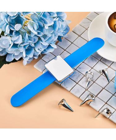 10 Pieces Hair Parting Ring with Magnetic Pin Holder Wrist Adjustable Pinky Hair Parting Tool Metal Braiding Rings for Parting Hair Hair Selecting Tools (Blue) - Buy Online on GoSupps.com