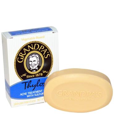 Grandpa's Thylox Acne Treatment Soap with Sulfur  3.25 Oz