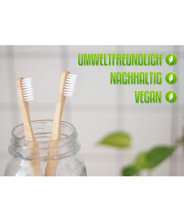 Bamboo Toothbrushes 10-Pack | Sustainable Wooden Toothbrush Set for Eco-Friendly Travel - Buy Online on GoSupps.com