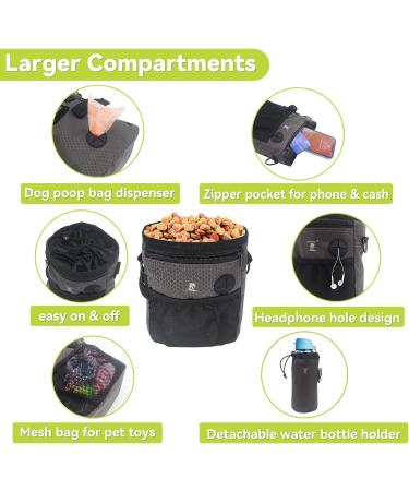 Avotik Dog Treat Pouch - Pet Training Bag with Water Bottle Holder & Poop Waste Bags Dispenser - Buy Online on GoSupps.com